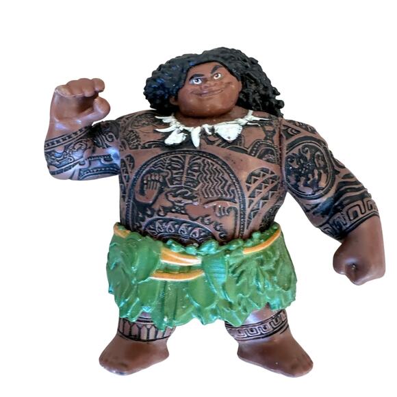 Moana Maui Pig and Chicken Action Figures Cake Topers 4" HeiHei Pua - Picture 3 of 6